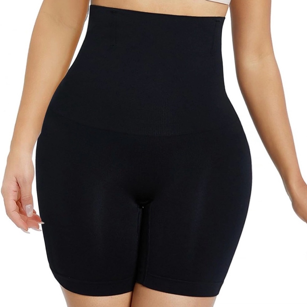 High-Waisted Black Shapewear Shorts 3 pack size Small NEW